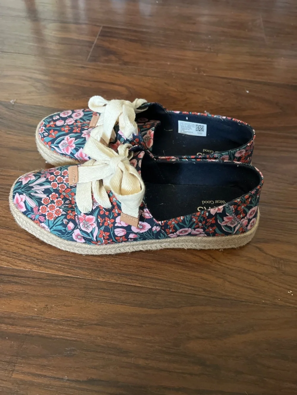 TOMS floral espadrilles